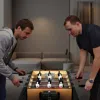 Hivvago Game Room Size Football Table With Non-slip Handle-brown