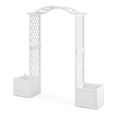 Hivvago Garden Arbor With Planter-natural