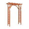 Hivvago Garden Archway Arch Lattice Trellis Pergola For Climbing Plants And Outdoor Wedding Bridal Decor