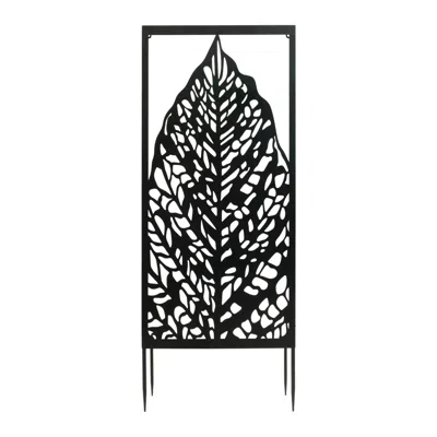 Hivvago Garden Screen (set Of 2) In Black