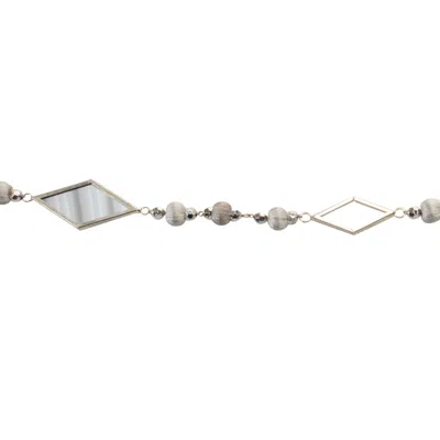 Hivvago Geometric Beaded Garland - Set Of 2 In Multi