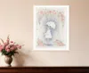 Hivvago Georgia In The Rain White Framed Print Wall Art In White