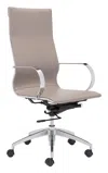 Hivvago Glider High Back Office Chair Taupe In Neutral