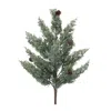 Hivvago Glittered Juniper Spray (set Of 6) In Green