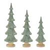 Hivvago Glittered Pine Tree (set Of 3) In Multi
