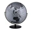 Hivvago 21" Black And Silver Modern Polyresin Globe In Gray