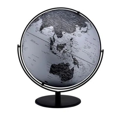 HIVVAGO GLOBE ACCENT DECOR WITH INBUILT LED, BLACK AND GRAY