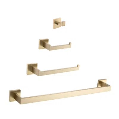 Hivvago Gold Complete Bathroom Hardware Set Enhance Your Bathroom Decor