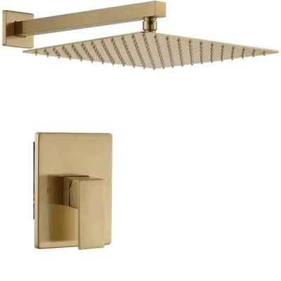 Hivvago Gold Rain Shower Head High Pressure Rainfall