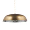 Hivvago Gold Single Metal Dimmable Ceiling Light With Gold Shades In Multi