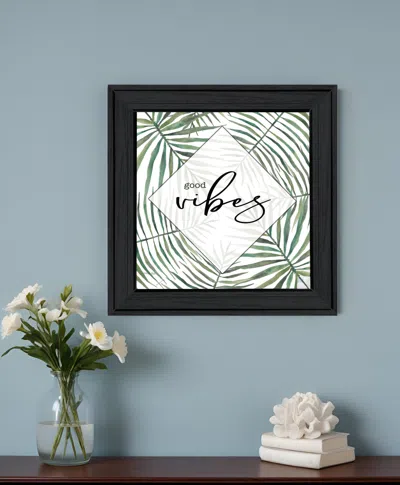 HIVVAGO GOOD VIBES BLACK FRAMED PRINT WALL ART