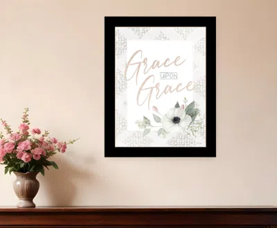 Hivvago Grace Upon Grace Black Framed Print Wall Art