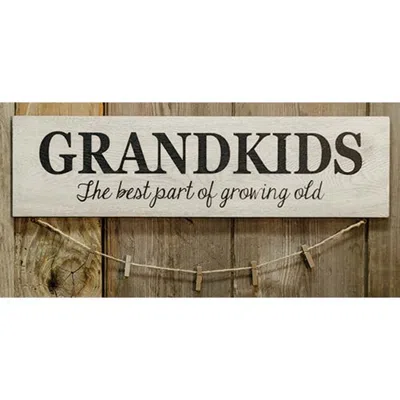 Hivvago Grandkids Sign W/clothespins