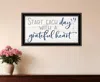 Hivvago Grateful Heart Black Framed Print Wall Art In Black