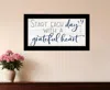 Hivvago Grateful Heart Black Framed Print Wall Art In Multi