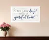 Hivvago Grateful Heart White Framed Print Wall Art In White