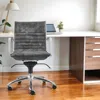 Hivvago Gray And Silver Steel And Velvet Adjustable Swivel Rolling Conference Office Chair In Gray