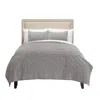 Hivvago Gray Polka Dots King Quilt In Gray