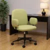 Hivvago Green And Black Adjustable Height Swivel Rolling Office Chair In Green