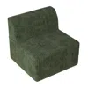 Hivvago Green Compressed Sectional Sofa With Modern Minimalist Style