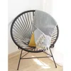 Hivvago Grey And Blue Striped Turkish Towel Or Throw Blanket In Gray