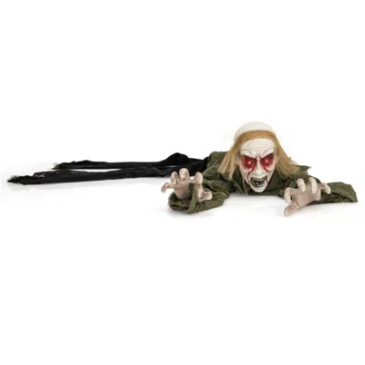 Hivvago Halloween Groundbreaker Climbing Zombie With Light Up Eyes And Creepy Sound