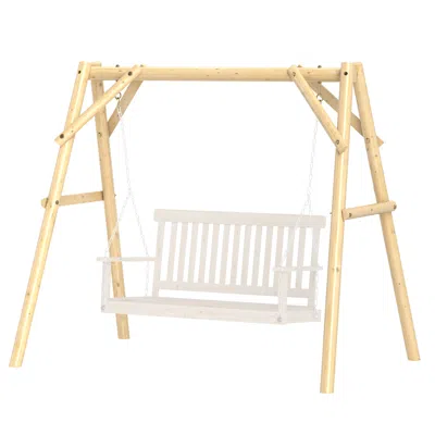 Hivvago Heavy Duty A-frame Swing Stand 660 Lbs