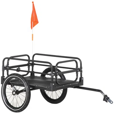 Hivvago Heavy Duty Bike Cargo Cart In Black