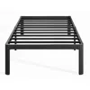 Hivvago Heavy Duty Metal Bed Frame With Round Edge Legs In Black