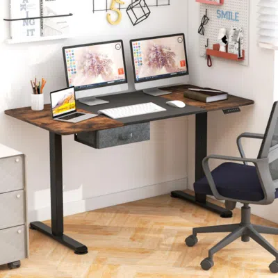 Hivvago Height Adjustable Electric Standing Desk With Usb Charging Port-black