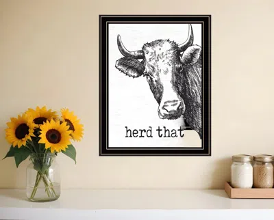 HIVVAGO HERD THAT BLACK FRAMED PRINT BATHROOM WALL ART