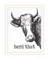 Hivvago Herd That White Framed Print Bathroom Wall Art In Gray