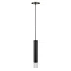 Hivvago Hexagonal Metal Frame Single Led Light Pendant With Glass Diffuser, Black