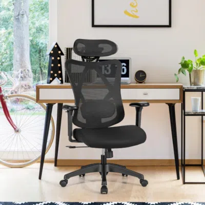 Hivvago High Back Mesh Executive Chair With Adjustable Lumbar Support