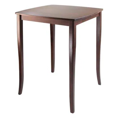 Hivvago High Table Walnut In Brown