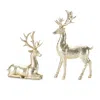 Hivvago Holiday Deer Figurine (set Of 4) In Gold