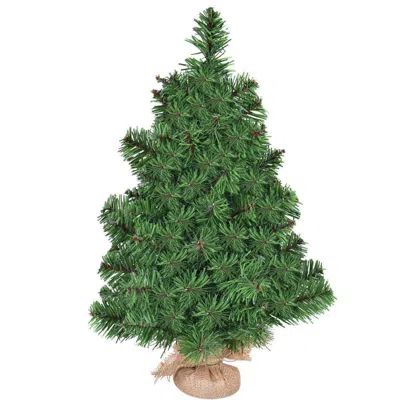 Hivvago Holiday Season Decor Artificial Pvc Christmas Tree-2 Ft In Green