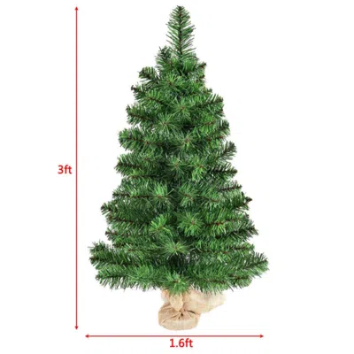 Hivvago Holiday Season Decor Artificial Pvc Christmas Tree-3 Ft In Animal Print