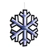 Hivvago Holiday Snowflake Ekkolight 23.5"h In Blue