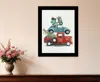 Hivvago Holiday Travels Black Framed Print Wall Art In Black
