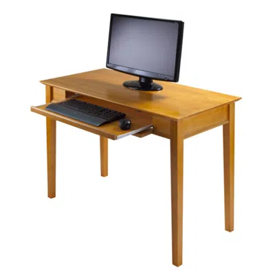 Hivvago Home Office Computer Desk Honey In Black