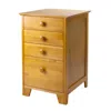 Hivvago Home Office File Cabinet Honey