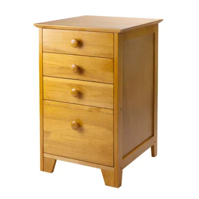 Hivvago Home Office File Cabinet Honey In Yellow