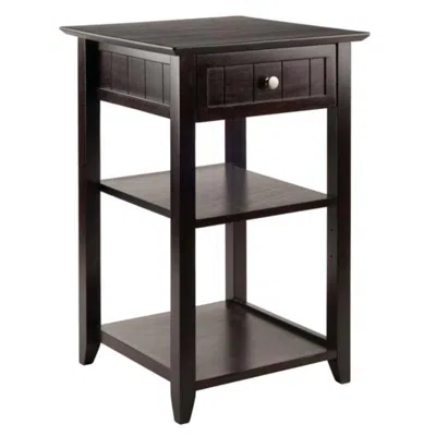 Hivvago Home Office Printer Stand Coffee In Brown