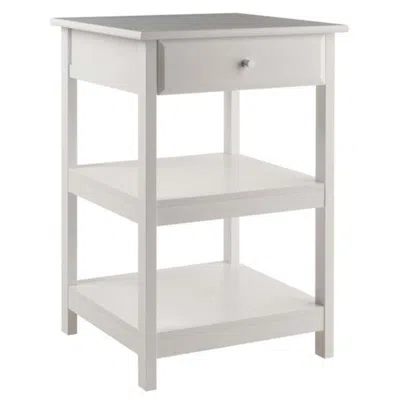 Hivvago Home Office Printer Stand White In Gray