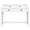 Hivvago Home Office Writing Desk With 4 Drawer Computer Study Table