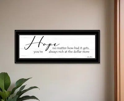 Hivvago Hope Black Framed Print Wall Art