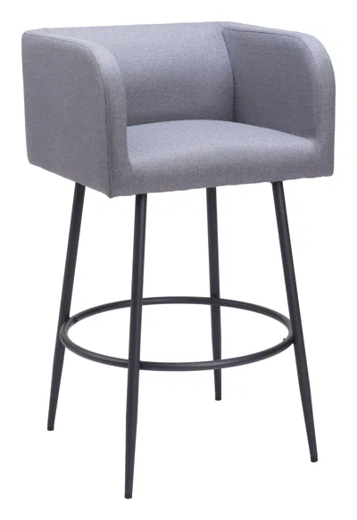 Hivvago Horbat Barstool (set Of 2) Gray