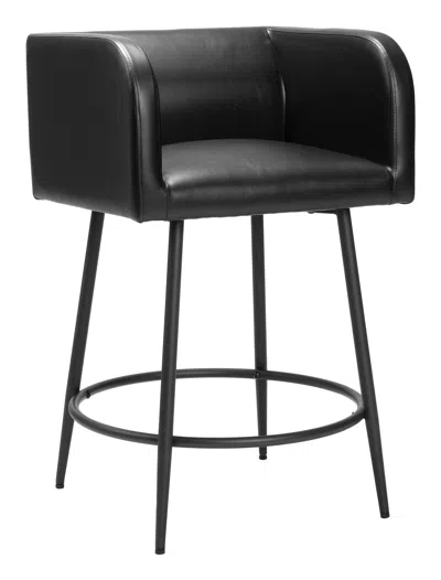 Hivvago Horbat Counter Stool (set Of 2) Black