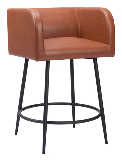 Hivvago Horbat Counter Stool (set Of 2) Brown